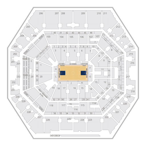 Lakers At Pacers Tickets In Indianapolis (Gainbridge Fieldhouse ...